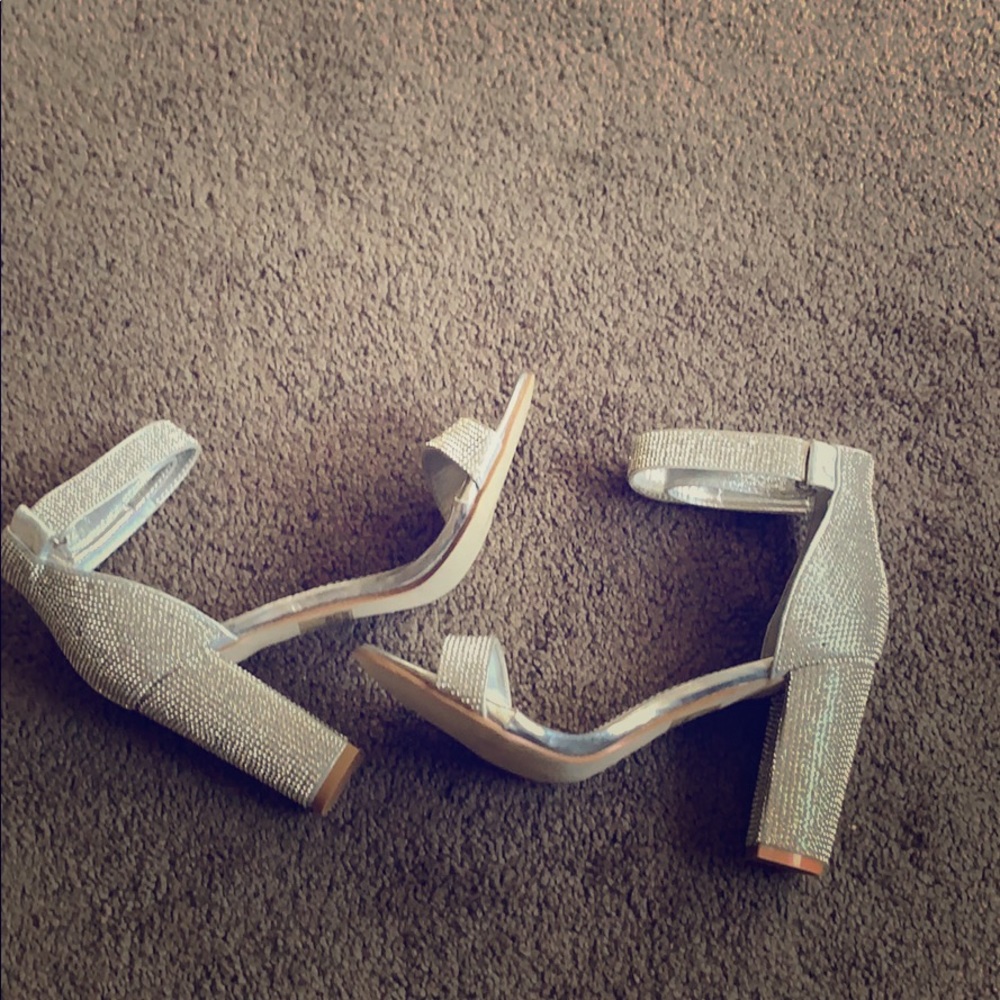 Atalina silver heels.